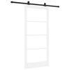 vidaXL Klizna vrata ORKDAL 93 x 202 cm Masivna borovina i staklo