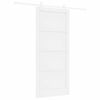 vidaXL Klizna vrata 93 x 211 cm Konstruirano drvo Bijela