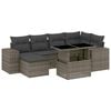 vidaXL 7-dijelni set vrtnih sofa sivi od poliratana