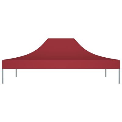 vidaXL Krov za šator za zabave 4 x 3 m bordo 270 g/m²