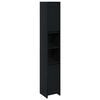 vidaXL Kupaonski ormar Crni hrast 30 x 30 x 183,5 cm Konstruirano drvo