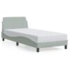 vidaXL Okvir za krevet Dover svijetlosivi 90x190 cm bar&scaron;un