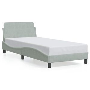 vidaXL Okvir za krevet Dover svijetlosivi 90x190 cm bar&scaron;un
