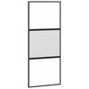vidaXL Klizna vrata s priborom 90 x 205 cm kaljeno staklo i aluminij