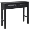 vidaXL Konzolni stol crni 90 x 30 x 77 cm drveni