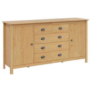 vidaXL Kreveta HILL Medeno smeđa 154 x 40 x 80 cm Masivna borovina