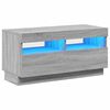 vidaXL TV ormarić s LED svjetlima boja hrasta sonome 80 x 35 x 40 cm