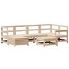 vidaXL 7-dijelni set vrtnih sofa od masivne borovine