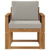 vidaXL Vanjski kauč Čvrsto drvo akacije i poliester