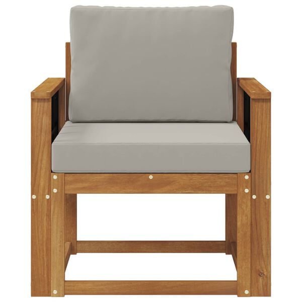 vidaXL Vanjski kauč Čvrsto drvo akacije i poliester