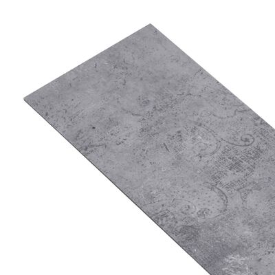 vidaXL Podne obloge od PVC-a 4,46 m² 3 mm samoljepljive cementno sive