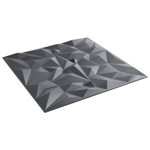 vidaXL Zidne panele 24 kom. 50 x 50 cm Ametist siva XPS pjena