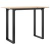 vidaXL Blagovaonski stol O-oblika 100x50x75 cm od borovine i čelik