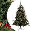 vidaXL Umjetno božićno drvce s kuglicom 120 cm 150 LED lampica