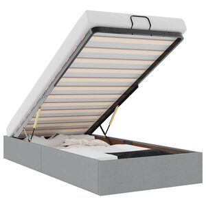 vidaXL Okvir kreveta bez madraca svjetlosivi 90x200 cm od tkanine