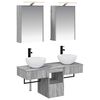 vidaXL Set ormarića za kupaonicu 5 pcs Siva Sonoma 43 x 16 x 62,5 cm