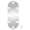 vidaXL Zidno ogledalo s LED svjetlima 20 x 50 cm stakleno ovalno