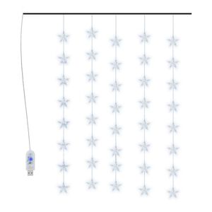 vidaXL LED vilinska zavjesa 200 LED hladne bijele 8 funkcija