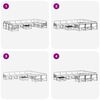 vidaXL Set vanjskih sofa s jastukom 11 pcs Prirodna i bež