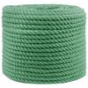vidaXL Uže od jute 14 mm Zelena 100% Juta Tossa