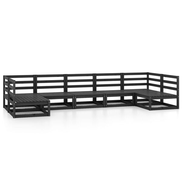 vidaXL 7-dijelna vrtna garnitura od masivne borovine