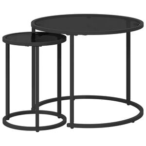 vidaXL Set stolića za kavu 2 kom. 55 x 55 x 45 cm čelik