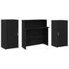 vidaXL Recepcijski stol crni hrast 200x50x103,5 cm konstruiranog drva