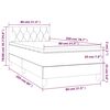 vidaXL Box spring krevet s madracem tamnozeleni 80 x 200 cm bar&scaron;unasti