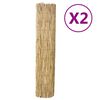 vidaXL Ograde od trske 2 kom 150 x 500 cm