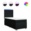 vidaXL Box spring krevet s madracem crni 90x190 cm od tkanine