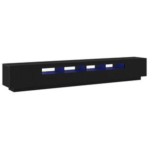 vidaXL Set TV komoda 3 kom. Crna Konstruirano drvo