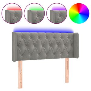 vidaXL LED uzglavlje svjetlosivo 103x16x78/88 cm bar&scaron;unasto