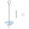 vidaXL Zemaljska sidra 10 pcs Srebrna &Oslash;10 x 30 cm Galvanizirani metal