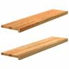 vidaXL Prozorske klupice 2 kom svijetlosmeđe 110x30x2 cm masivne hrast