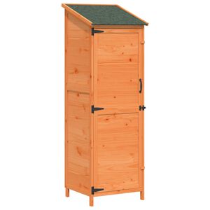 vidaXL Vrtna &Scaron;upa s krovom Smeđa 59,5 x 56 x 176,5 cm Čvrsto drvo jele