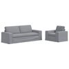 vidaXL Sofa 2 pcs Svijetlo siva 182 x 80 x 82 cm tkanina