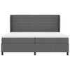 vidaXL Krevet s opruga kutije Tamno siva 200 x 200 cm tkanina