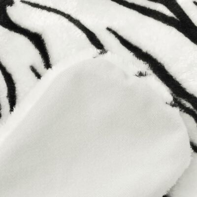 vidaXL Tepih Tigar od Pliša 144 cm Bijeli