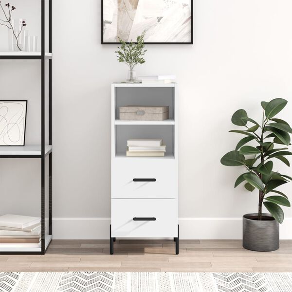 vidaXL Komoda bijela 34,5 x 34 x 90 cm od konstruiranog drva