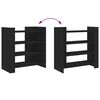 vidaXL Komoda crna 73,5x35x75 cm od konstruiranog drva