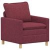 vidaXL Sofa Vinska crvena 76 x 81 x 87,5 cm Tkanina