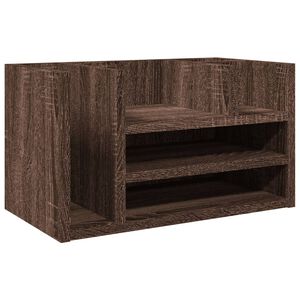 vidaXL Organizator za stol boja hrasta 44,5x24x25 cm konstruirano drvo