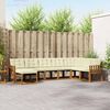 vidaXL Set vanjskih sofa s jastukom 8 pcs Prirodna i krem