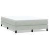 vidaXL Box Spring krevet bez madraca svijetlo sivi 160x210 cm samt