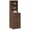 vidaXL Highboard Smeđi hrast 40 x 41 x 135 cm Konstruirano drvo