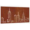 vidaXL Vrtni zidni ukras 105 x 55 cm čelik COR-TEN s uzorkom horizonta