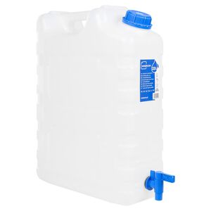 vidaXL Spremnik za vodu sa slavinom prozirni 20 L plastični