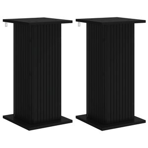vidaXL Stalak za biljke 2 kom. Crna 30,5 x 30 x 60,5 cm