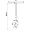 Ručna burgija za zemlju sa ručkom 150 mm i produžnom cijevi 9 m čelik