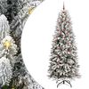 vidaXL Umjetno božićno drvce Bijela 240 cm PVC, plastika, čelik i PE